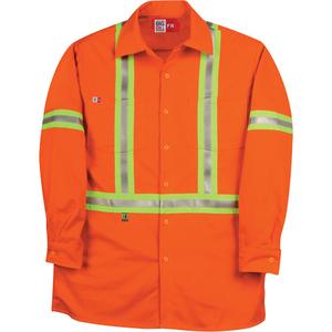 Westex™ UltraSoft® Industrial Work Shirt - Large (Tall), Medium (Tall), X-Large (Tall), 2X-Large (Tall), 3X-Large (Tall), 4X-Large (Tall), 5X-Large (Tall), Orange, 8.7 cal/cm², NFPA 70E/ASTM F1506/NFPA 2112