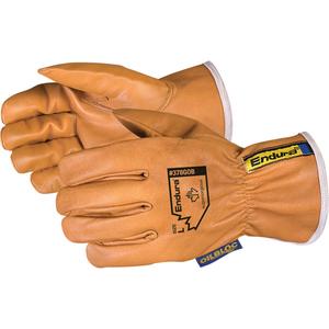 Endura® Oilbloc™ Driver's Gloves - Large, Small, Medium, Unlined, Grain Goatskin, Keystone, Brown