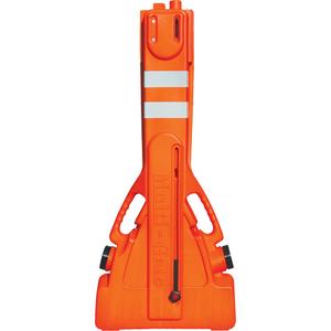 Multi-Gate Barricade - Plastic, Orange, 90", 43", 5.35", 35 lbs.