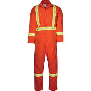 Westex™ UltraSoft® Unlined Coveralls - Large (Tall), Medium (Tall), X-Large (Tall), 2X-Large (Tall), 3X-Large (Tall), 4X-Large (Tall), 5X-Large (Tall), Orange, 8.7 cal/cm², NFPA 70E/NFPA 2112, 2, Tall