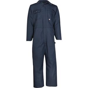 Twill Deluxe Coveralls - Poly-Cotton, 56, 58, 60, Navy Blue, Men's, Regular