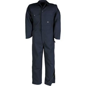 Deluxe Coveralls with Zipper - Poly-Cotton, 38 (Tall), 40 (Tall), 42 (Tall), 44 (Tall), 46 (Tall), 48 (Tall), 50 (Tall), 52 (Tall), 54 (Tall), 56 (Tall), 58 (Tall), 60 (Tall), Navy Blue, Men's, Tall