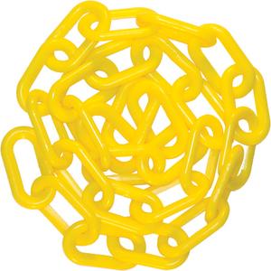 25' Plastic Chain Barrier - Yellow