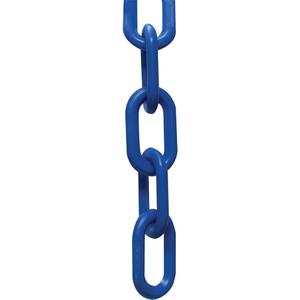 25' Plastic Chain Barrier - Blue