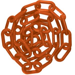 25' Plastic Chain Barrier - Orange