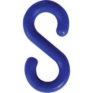 S-Hook - Plastic, Blue, 1.5", Package, 10