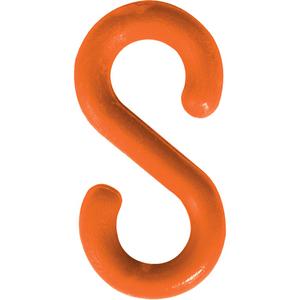 S-Hook - Plastic, Orange, 1.5", Package, 10