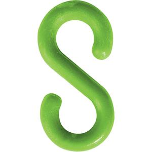 S-Hook - Plastic, Green, 1.5", Package, 10