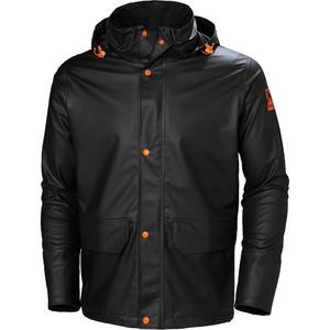 Gale Rain Jacket - Polyester/Polyurethane, 2X-Large, Black, EN 343:2003
