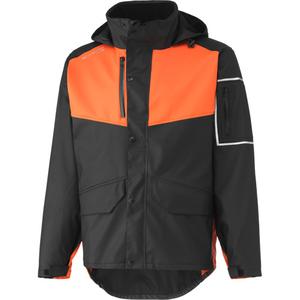 West Coast Waterproof Jacket - Polyester, 2X-Large, Orange/Black