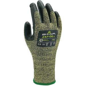 257 Cut Resistant Gloves - Large/8, Small/6, Medium/7, 13, Stainless Steel, Foam Nitrile, Dipped Palm, EN 388 Level F/ANSI/ISEA 105 Level 7, EN 388 Level 4, EN 388 Level 4, EN 388 Level 2, Unrated