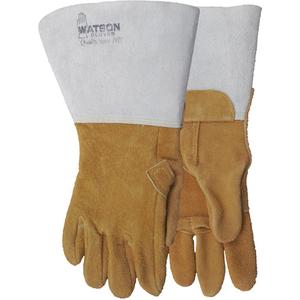 285 Buck-Tex Welding Gloves - 9, 10, 11, 12, Unlined, Split Leather, Gauntlet