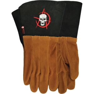 263AW What The Buck Welding Gloves - 7, 8, 9, 10, 11, 12, 13, Unlined, Split Deerskin, Gauntlet, Straight