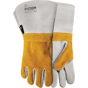 1034 Wopper Welding Gloves - 10, 11, 12, 13, Cotton/Fleece, Split Cowhide, Gauntlet, Wing