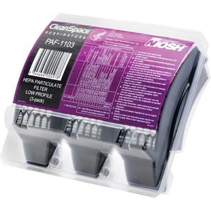Low Profile HEPA Filters - Particulate Filter, Particulates, 3, CleanSpace® PAPR Systems, NIOSH, ETL, EN 12942 (CE Mark), AS/NZS1716: 2012