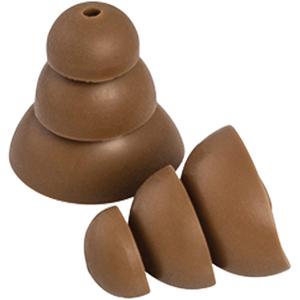 PELTOR™ UltraFit Communication Tip Replacements - Large, Brown, 23 Decibel, Package