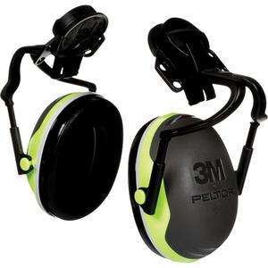 Peltor™ X Series X4 Earmuffs - Cap Mount, A, 26, Black, One Size