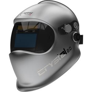 Crystal 2.0 Auto Darkening Welding Helmet - Silver, 3.94" L x 1.97" W, 4 - 12/2