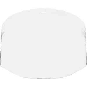 Total Performance Faceshield Window - 9", 14-1/2", 0.75", Polycarbonate, Clear, ANSI Z87.1