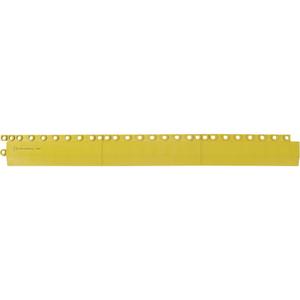 Edging for 24/Seven® Anti-Fatigue Mats - Yellow, Natural Rubber, 3", 3'