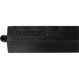 Edging for 24/Seven® Anti-Fatigue Mats - Black, Nitrile, 3", 3'