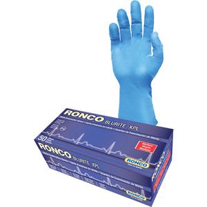 Blurite™ XPL Examination Gloves - Large, Medium, X-Large, 2X-Large, Nitrile, 12", 8-mil, Untextured, Blue, Powder-Free, Accepted for use in Canadian Food Processing Facilities, Class 2