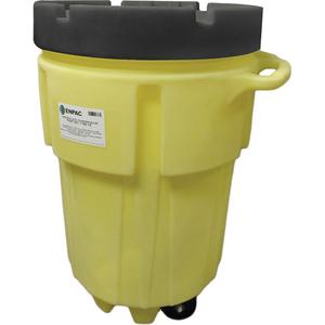 Wheeled Poly-Spillpack - 31.5", 47.5", 95 US gal., Mobile, Yellow