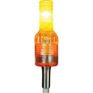 Safety Whip® Hi-Visibility LED Safety Whip Light - Amber, 10 V - 30 V, 100000 hrs.