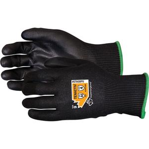 Composite Filament Fibre Gloves - 10, 5, 6, 7, 8, 9, 11, 12, 13, TenActiv™, Polyurethane, Dipped Palm, ANSI/ISEA 105 Level 4, ANSI/ISEA 105 Level 4, Unrated, ANSI/ISEA 105 Level 4, Unrated, Black