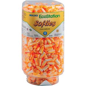 EcoStation™ Softies® Earplug Refill - Uncorded, 33, One-Size, ANSI S3.19-1974/Meets/Exceeds CSA Class AL, Bulk - Canister