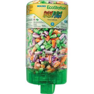 EcoStation™ SparkPlugs® Earplug Dispenser Starter Kit - Uncorded, One-Size, 33, ANSI S3.19-1974, CSA Class AL