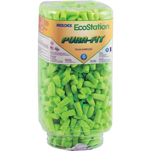 EcoStation™ Pura-Fit® Earplug Refill - Uncorded, 33, One-Size, ANSI S3.19-1974/Meets/Exceeds CSA Class AL, Bulk - Canister