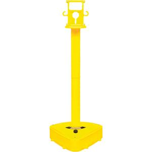 X-Treme Duty Stanchion - 46.5", Plastic, Yellow, 19", 5"