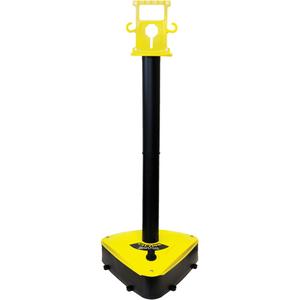 X-Treme Duty Stanchion - 46.5", Plastic, Black/Yellow, 19", 5"