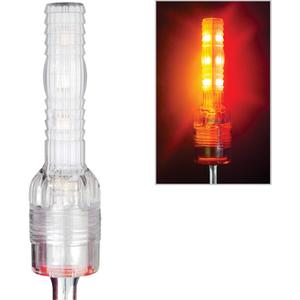 Safety Whip® High Profile LED Whip Light - Amber/Red, 10 - 30 V, 1156 BA, 100,000, 1 Year Limited