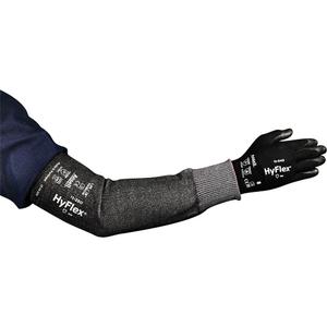 HyFlex® 11-280 Series Narrow Cut Resistant Sleeve - 12", 16", 18", 22", ASTM ANSI Level A4, Grey, Intercept™, 15, 40 °C (104 °F), EN 388 Level 3, EN 388 Level 4