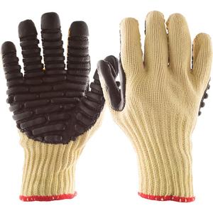 Blackmaxx Blade Anti-Vibration Gloves - Medium, Large, X-Large, Knit Wrist, Synthetic, CE, EN 388 3443