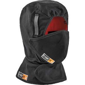 N-Ferno® Fire Retardant Winter Hard Hat Liner with Mouthpiece - Cotton/Modacrylic, Black, ASTM F1506