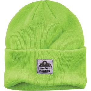 N-Ferno® Rib Knit Beanie Hat - Acrylic, Unlined, High-Visibility Lime Green, One Size