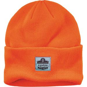 N-Ferno® Rib Knit Beanie Hat - Acrylic, Unlined, Orange, One Size