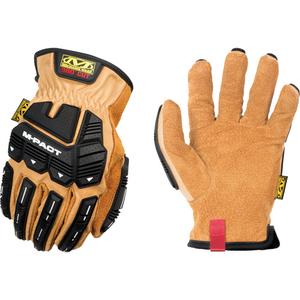 M-Pact® Driver F9-360 Impact Gloves - 8, 9, 10, 11, 12, Non-Knit, DuraHide™, Not Coated, ASTM ANSI Level A9/EN 388 Level F, EN 388 Level 4, EN 388 Level 4, EN 388 Level 3, Unrated, Tan & Black