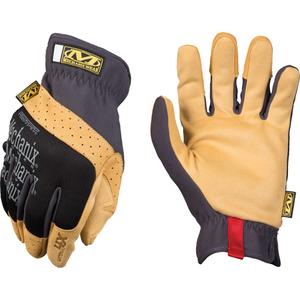 Material4X® FastFit® Abrasion-Resistant Gloves - 8, 9, 10, 11, 12, Synthetic, Tan & Black, Material4X® Synthetic Leather, EN 388 Level 4, EN 388 Level 1