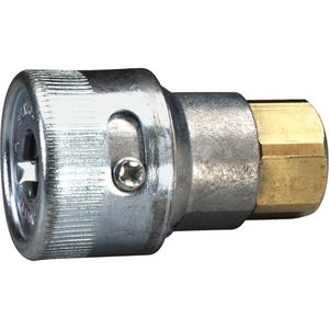 Schrader Socket Fitting - Air Fitting, 3M™ Whitecap Helmets, 3M™ Supplied Air Hose W-9435 or W-2929, 1/4", 1/4" FPT, 1"