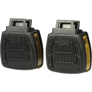 Secure Click™ Respirator Cartridge - Gas/Vapour Cartridge, Multi-Gas/Vapour, HF-800 Series Reusable Respirator, NIOSH, Olive