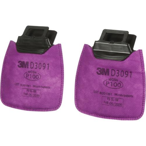 Secure Click™ Filter - Particulate Filter, P100 Filter, HF-800 Series Reusable Respirator, NIOSH, Magenta