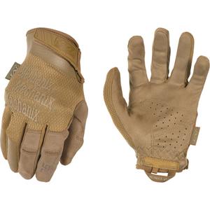 Coyote Tactical Shooting Gloves - Small/8, Medium/9, Large/10, X-Large/11, 2X-Large/12, Synthetic, Brown, 0.5 mm