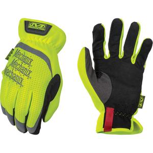FastFit® High-Visibility Work Gloves - Small/8, 2X-Large/12, Synthetic, High Visibility Yellow, 0.6 mm, EN 388 Level 2, EN 388 Level 1