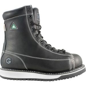Rigger Work Boots - Leather, 10, 7, 7-1/2, 8, 8-1/2, 9, 9-1/2, 10-1/2, 11, 12, 13, Steel, Puncture Resistant, Metal, Meets/Exceeds CSA Green Triangle, Impermeable, Black, 3E