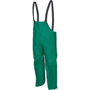 Dominator Limited Flammability Rain Pants - Polyester/PVC, Large, Medium, 2X-Large, 3X-Large, 4X-Large, 5X-Large, X-Large, Green, 0.42 mm