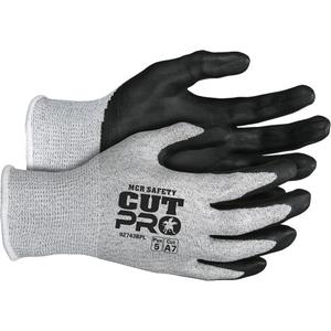 Safety Cut Pro™ Cut Resistant Gloves - Large, X-Small, 13, HPPE, Bi-Polymer, Dipped Palm, ASTM ANSI Level A7, ANSI/ISEA 105 Level 3, Unrated, ANSI/ISEA 105 Level 5, Unrated, Grey & Black